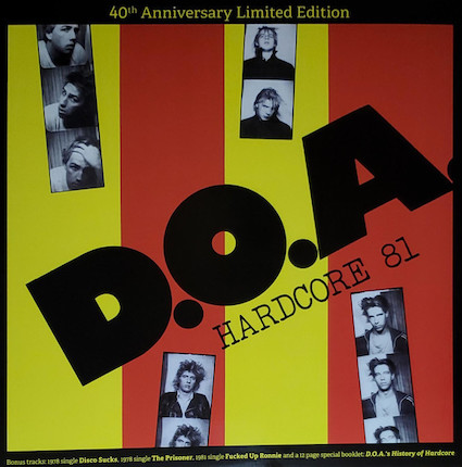 D.O.A. : Hardcore 81 LP